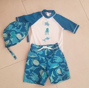 Janie and Jack Boys Swim Set